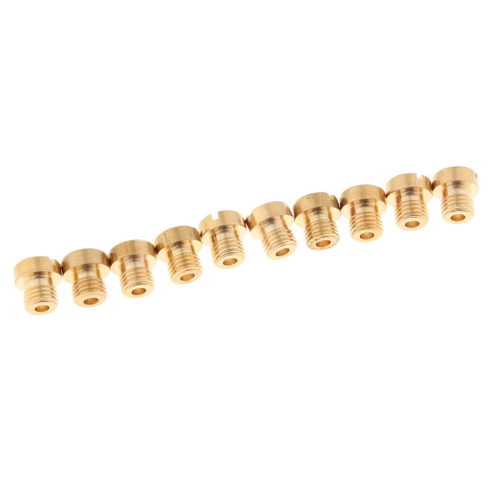 10 Pieces 74-92 Hexagon Injector Nozzle Carburetor Main Jet Set Motorcycle