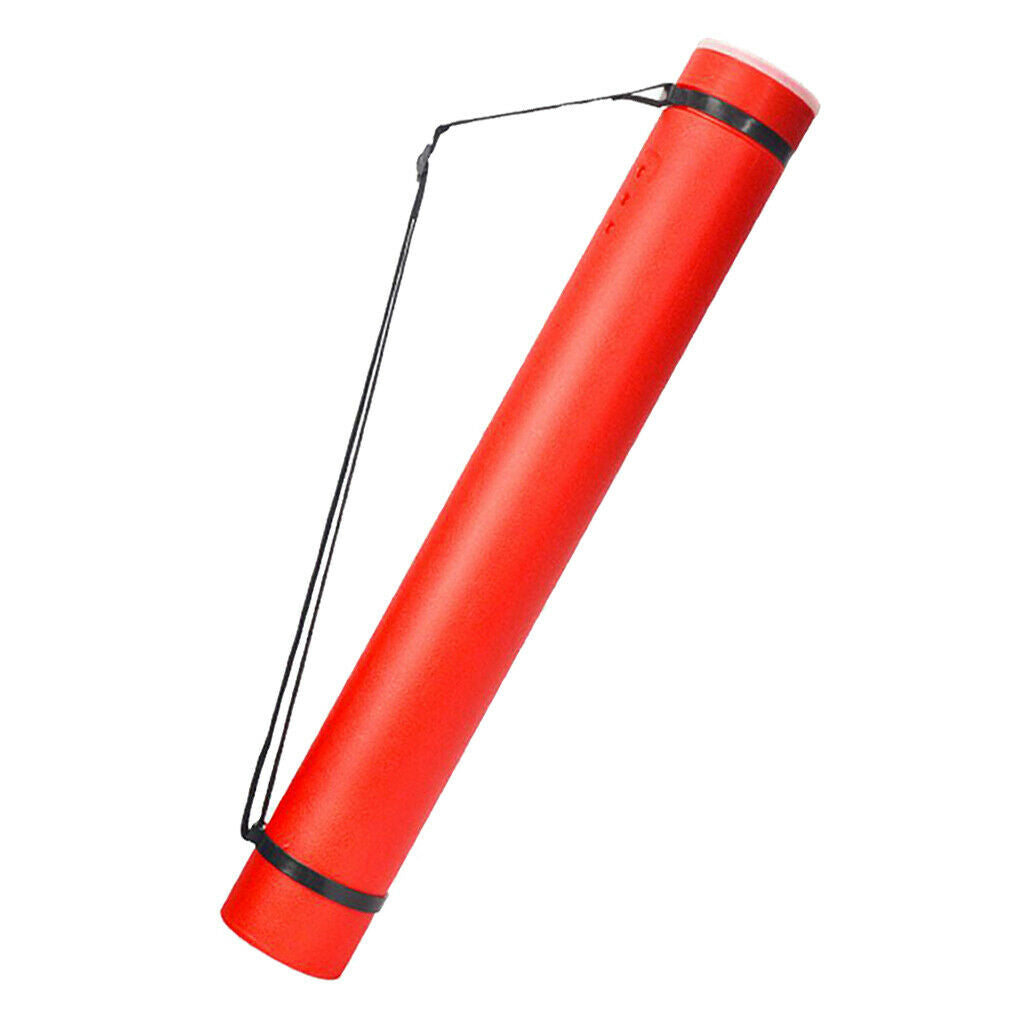 Adjustable Archery Arrow Quiver Tube Shoulder Holder Strap Carrier Red