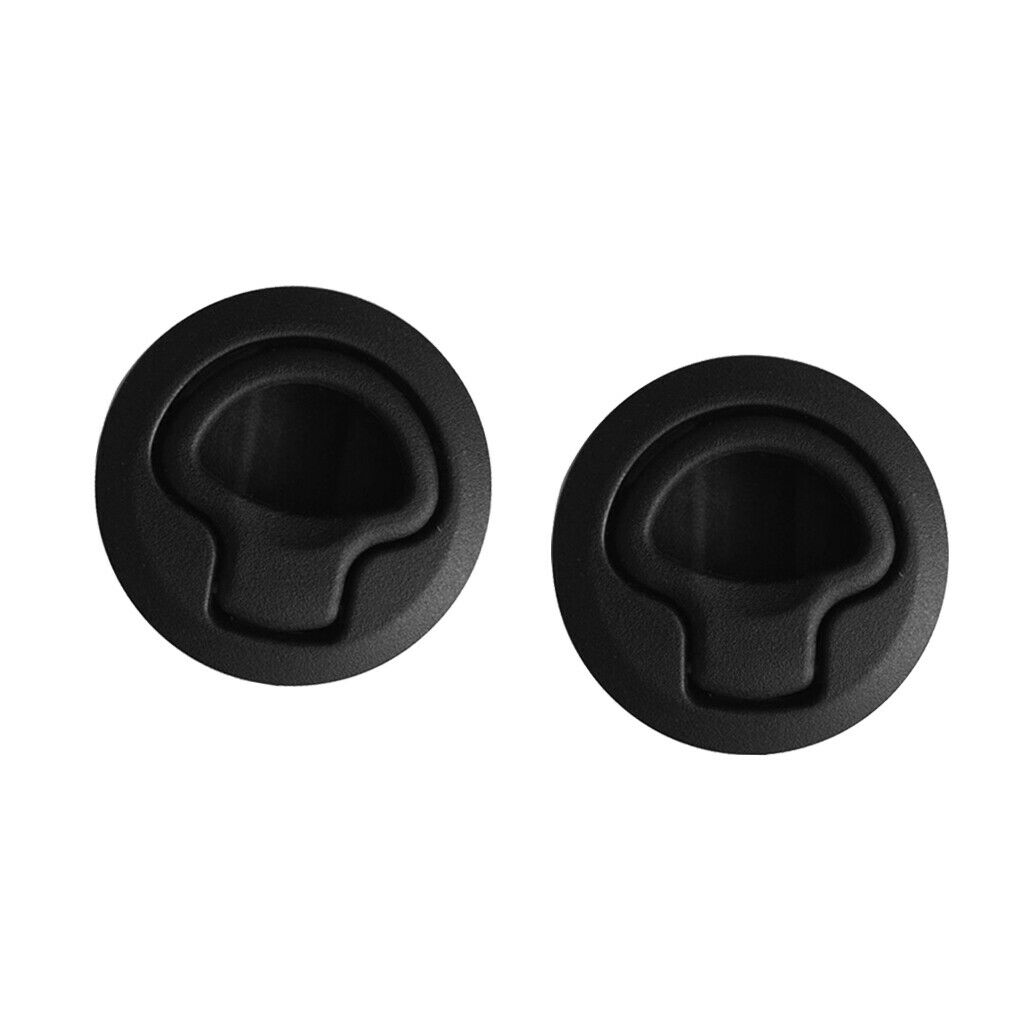 Nylon Flush Push-to-Close Lock, Non-Locking, 0.08 To 0.47 Inch Door Thickness
