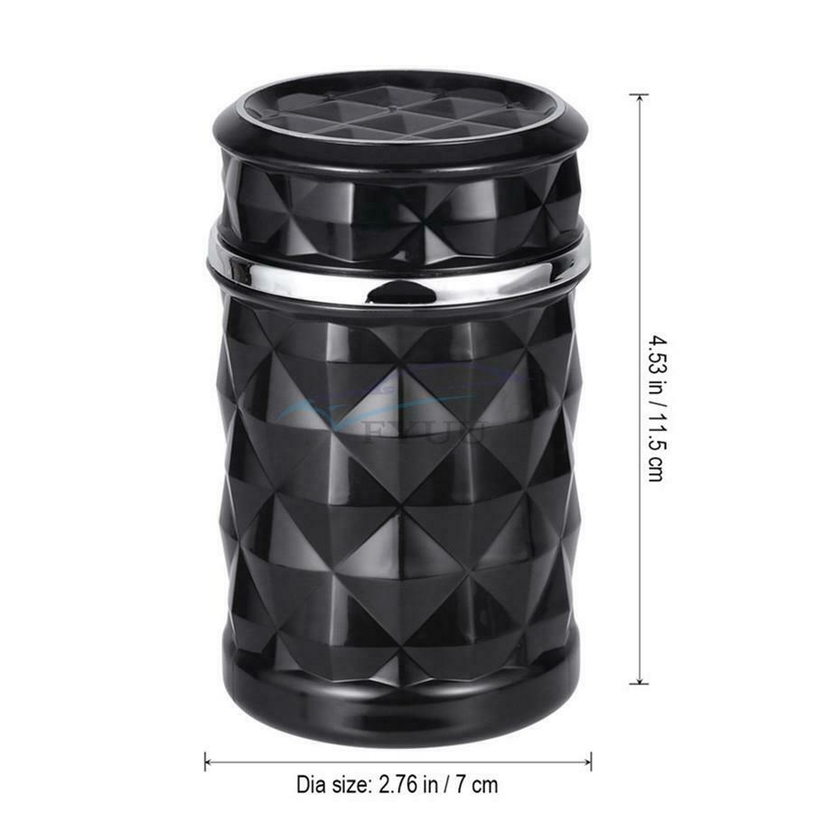 7×7×11.5cm ABS Car Stylish Interior Ashtray Smokeless Auto Cigarette Ash Holder