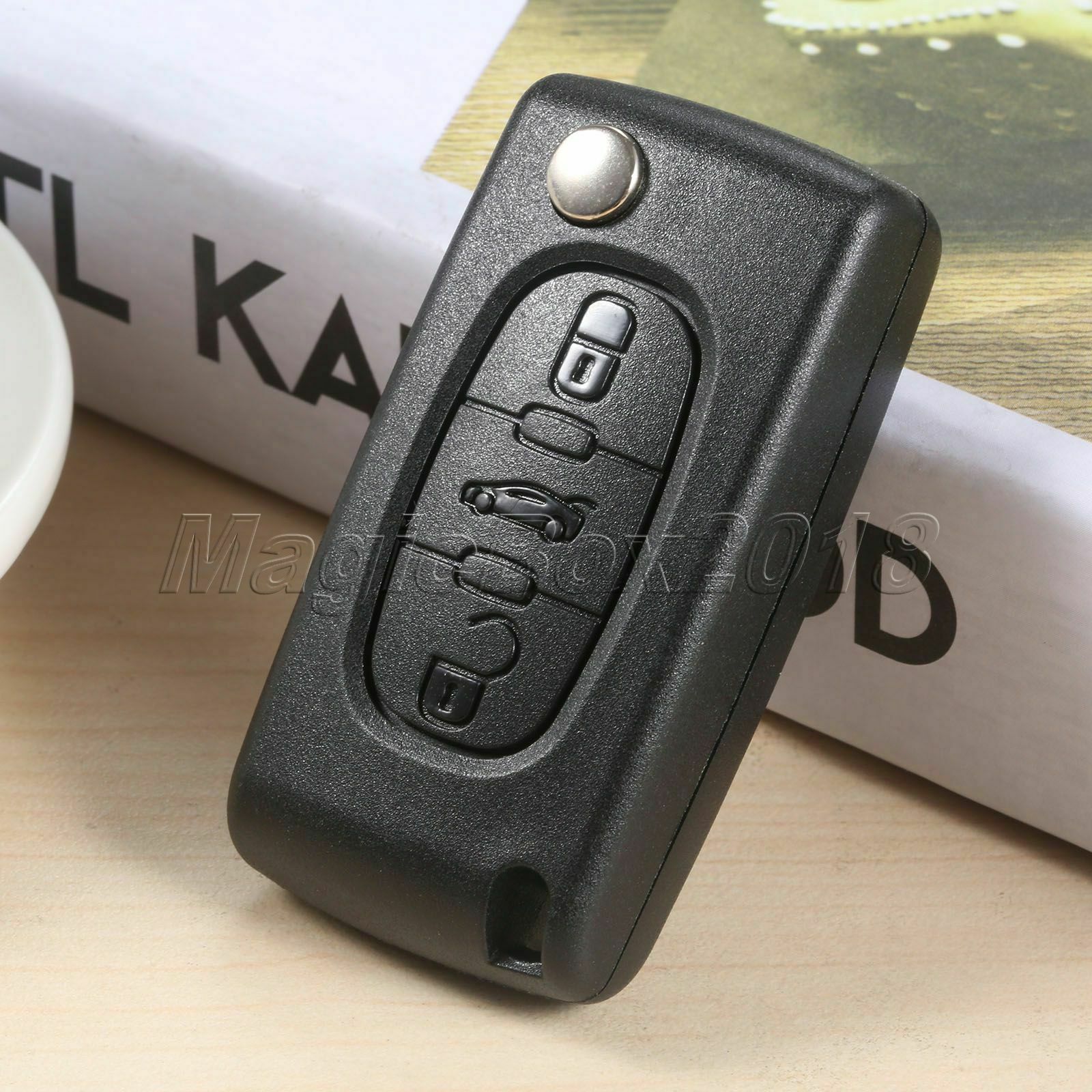 1X Remote Key Fob D46 PCF7941 3BTN VA2 Uncut Blade Fit For Car CITROEN C3 C4 C5