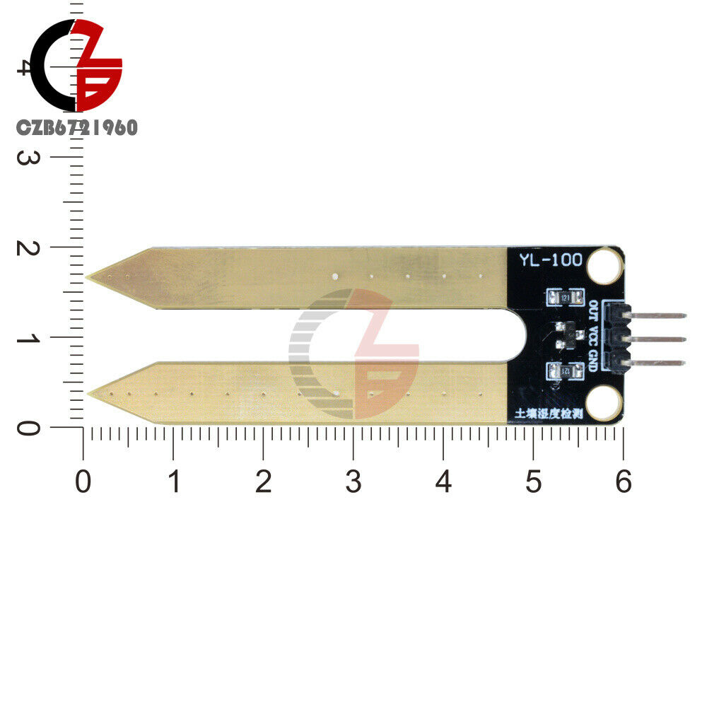5PCS 3-Pin Soil Moisture Sensor Module Measuring Humidity Resistance Arduino