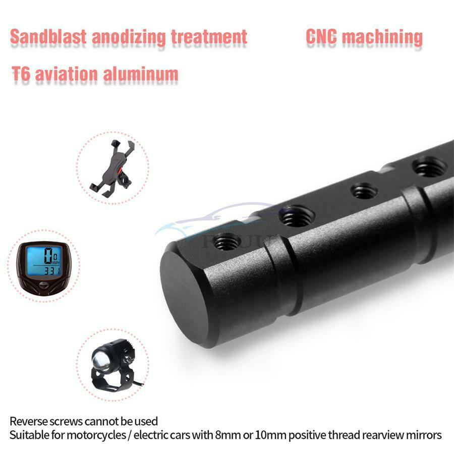 Black Aluminum Alloy Motorcycle Handlebar Fog Lamp Bracket Tube Clamp Universal