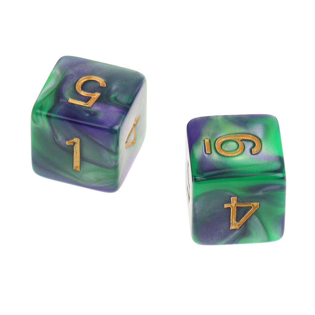 Set Of 20 Dice D6 Acrylic Six-side Dice Family Set For TRPG Table Cup D&D Games