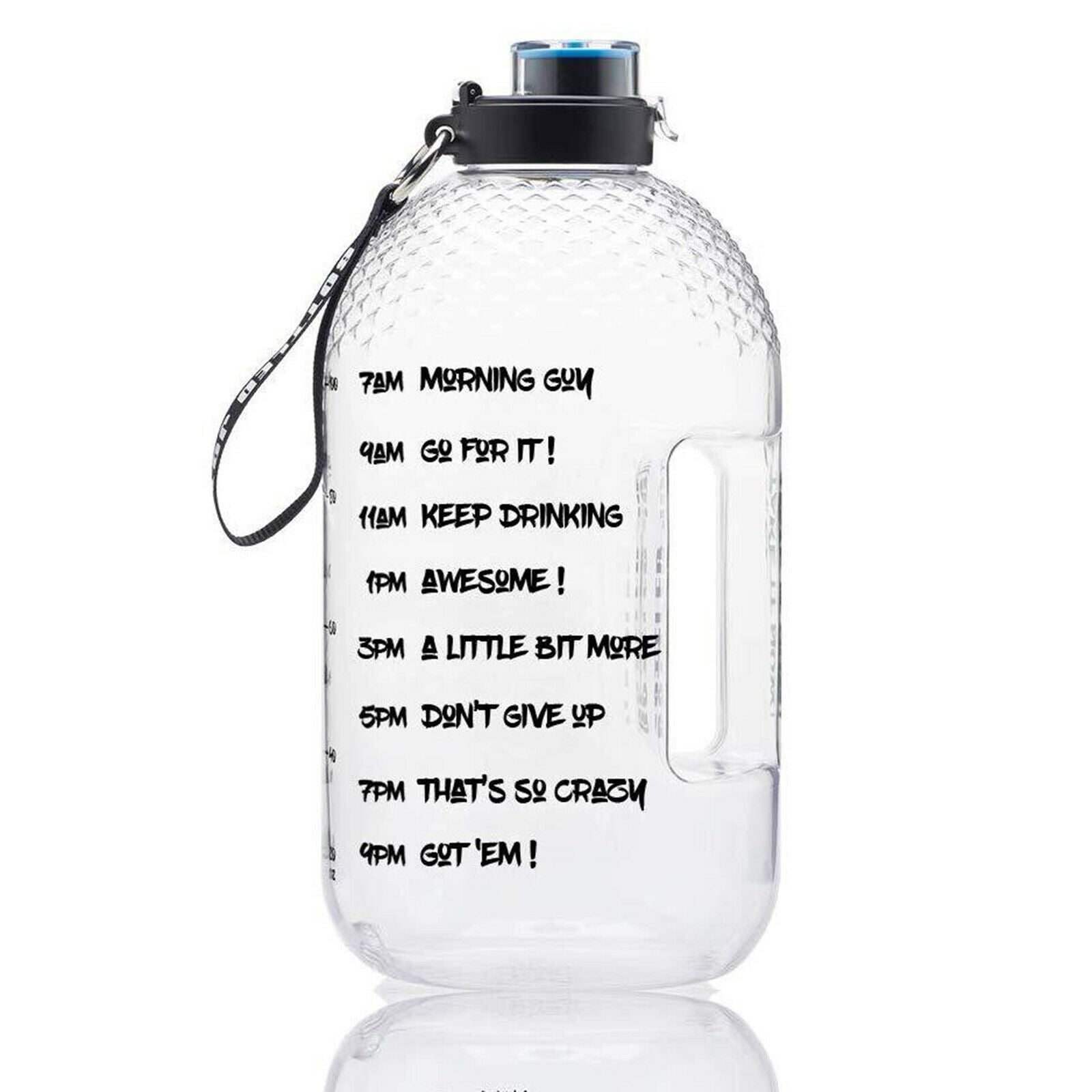 Water Bottle Wide Mouth Fast Flow Large Water Jug for Camping Workouts