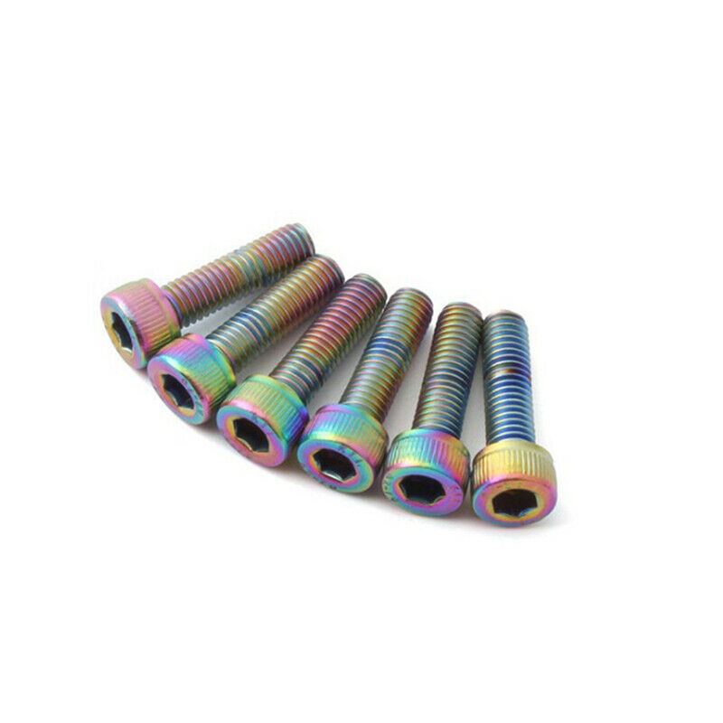6pcs M5*18MM Screw Bicycle Stem Screw Handlebar Stand Pipe Fixing Sc yrSJCA