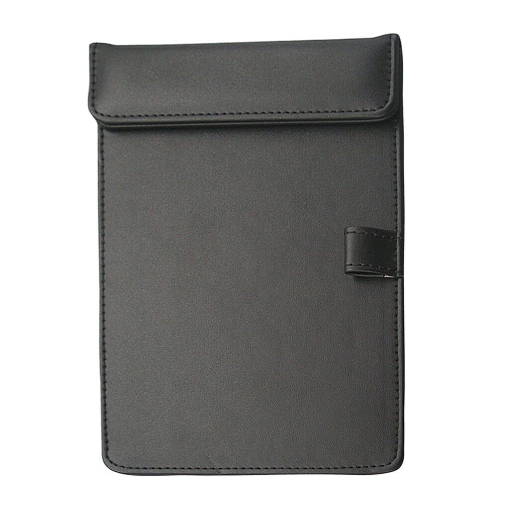 A6 Clipboard Folder Conference Leather Pad Writing Paper Organiser Portfolio