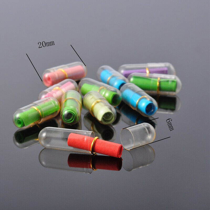 30Pcs Love Letter Capsules, Scroll Wishing Pills, Love Letter Paper Capsules HN