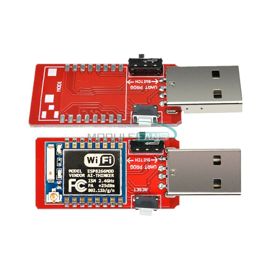 2PCS ESP07 ESP-07 Serial USB to ESP8266 WiFi Adapter Transceiver Module