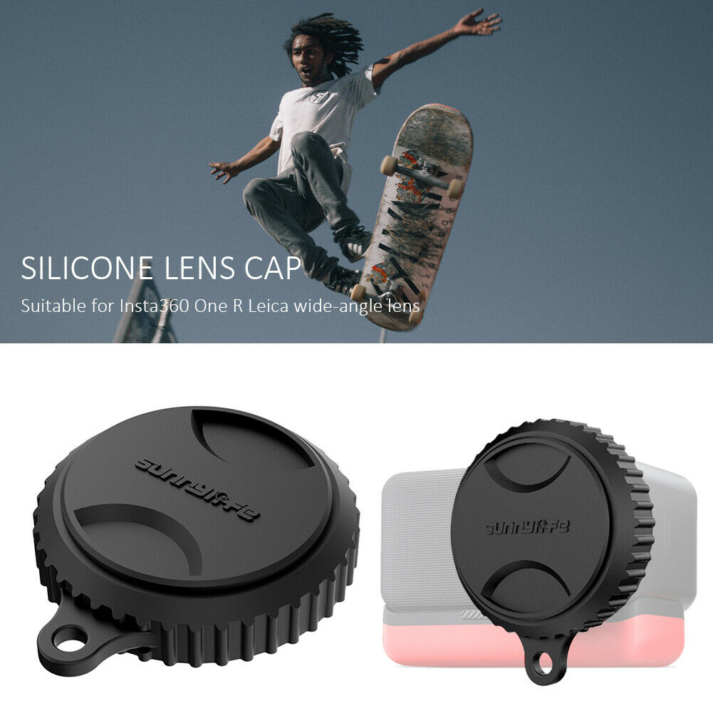 1 inch Wide Angle Lens Cover Silicone Lens Protector Cap for Insta360 One R @