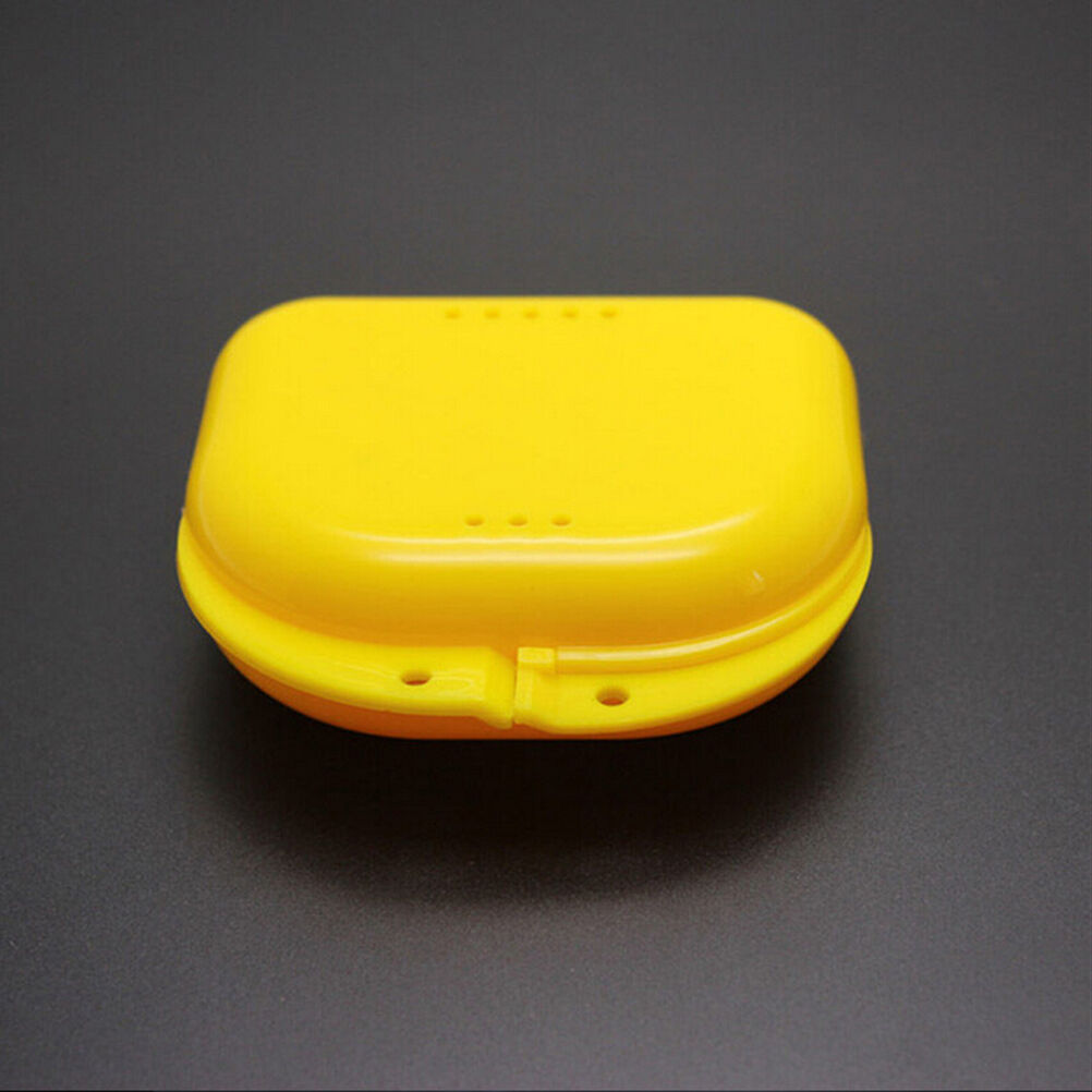 Dental Orthodontic Retainer Denture Storage Case Mouthguard Container Tra.l8