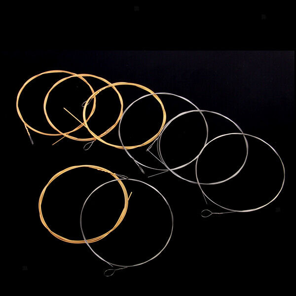 Set Of 8 Steel Strings Copper Wound For Mandolin 0.011 0.015 0.026 0.041