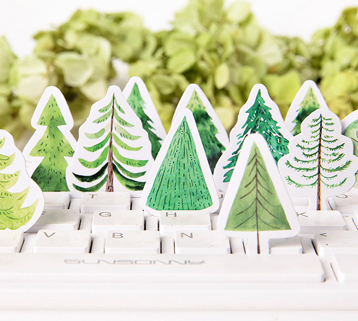 45pcs/pack Green forest Series Stickers sheet Craft Decoration Scrapbooking