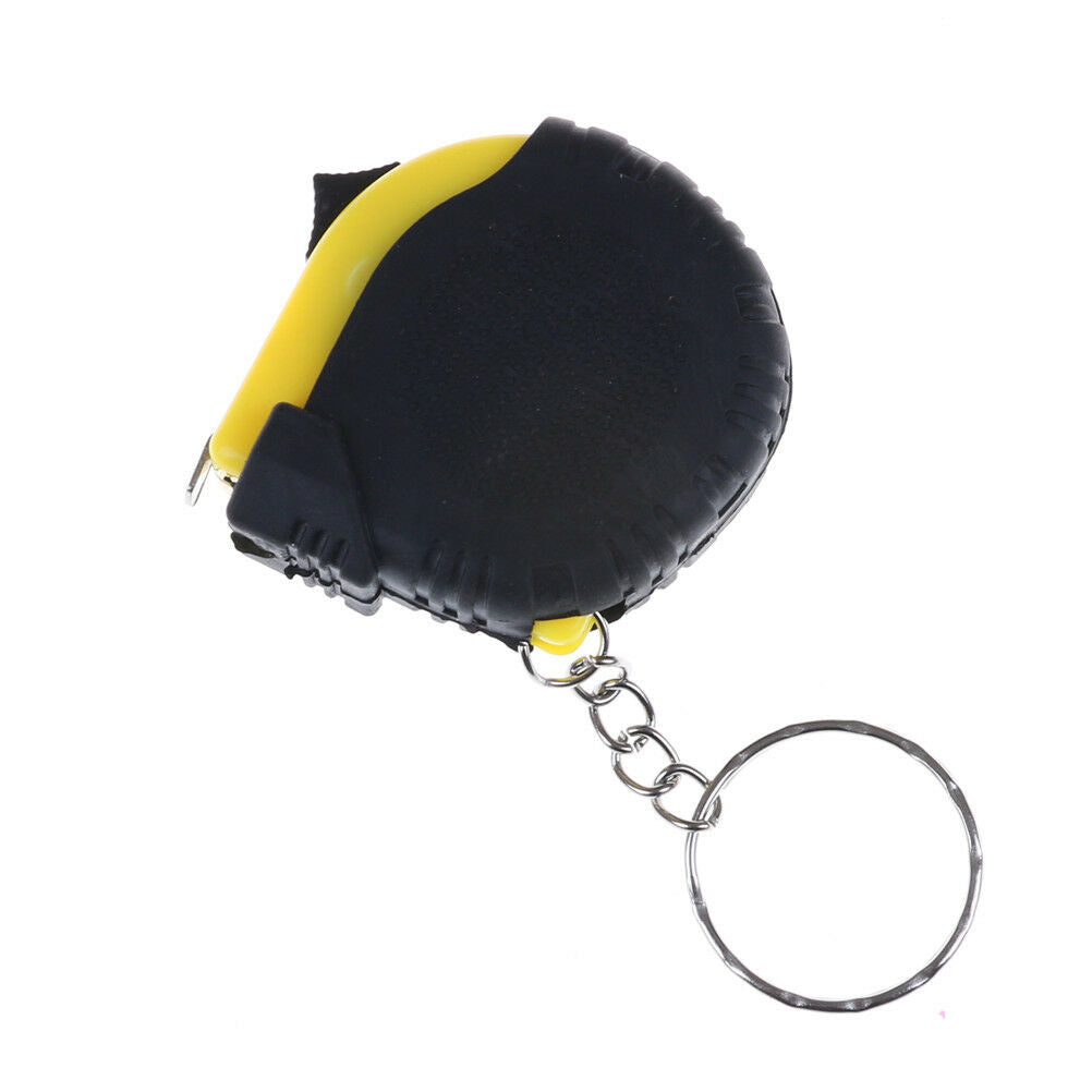 Mini Tape Measure With Key Chain Plastic Portable 1m Retractable Rule.l8