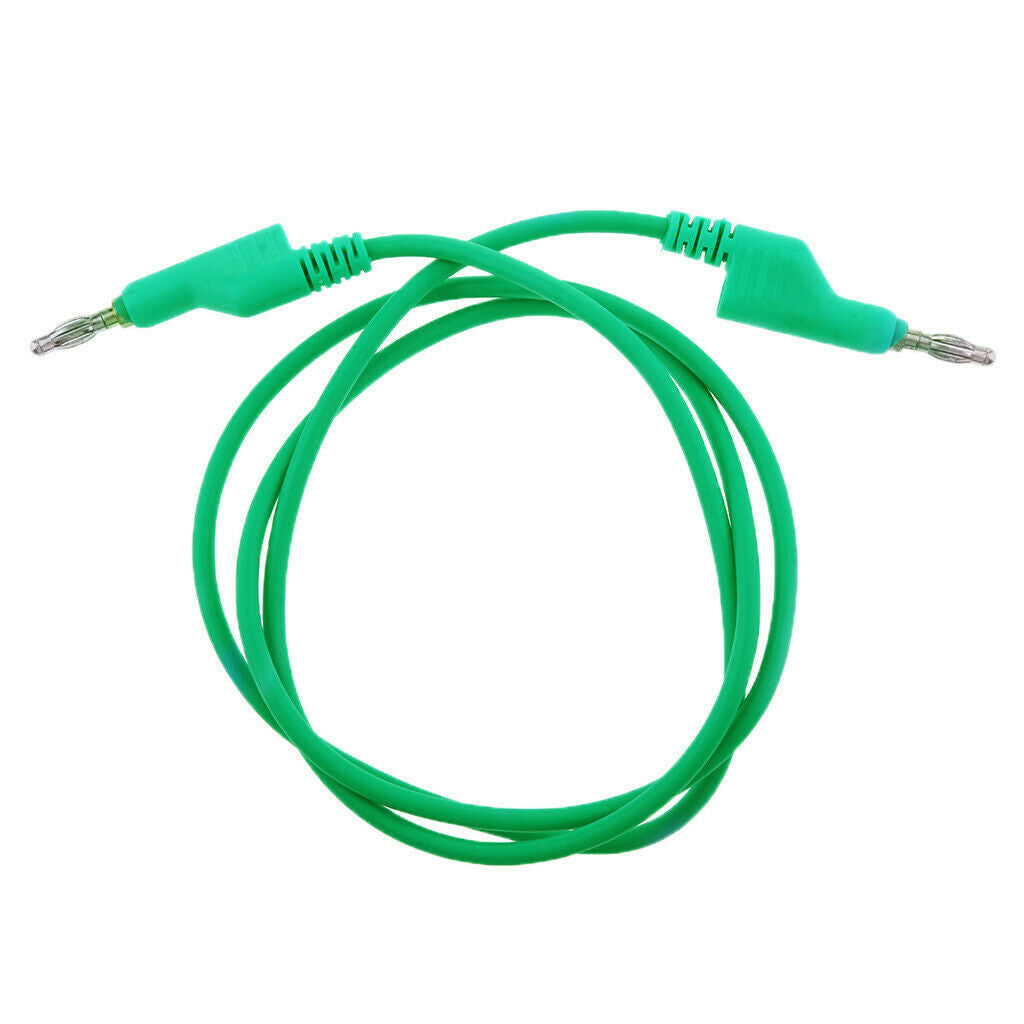 3 Pieces 4mm Stackable Banana Plug Wire Soft Silicone Test Cable Lead