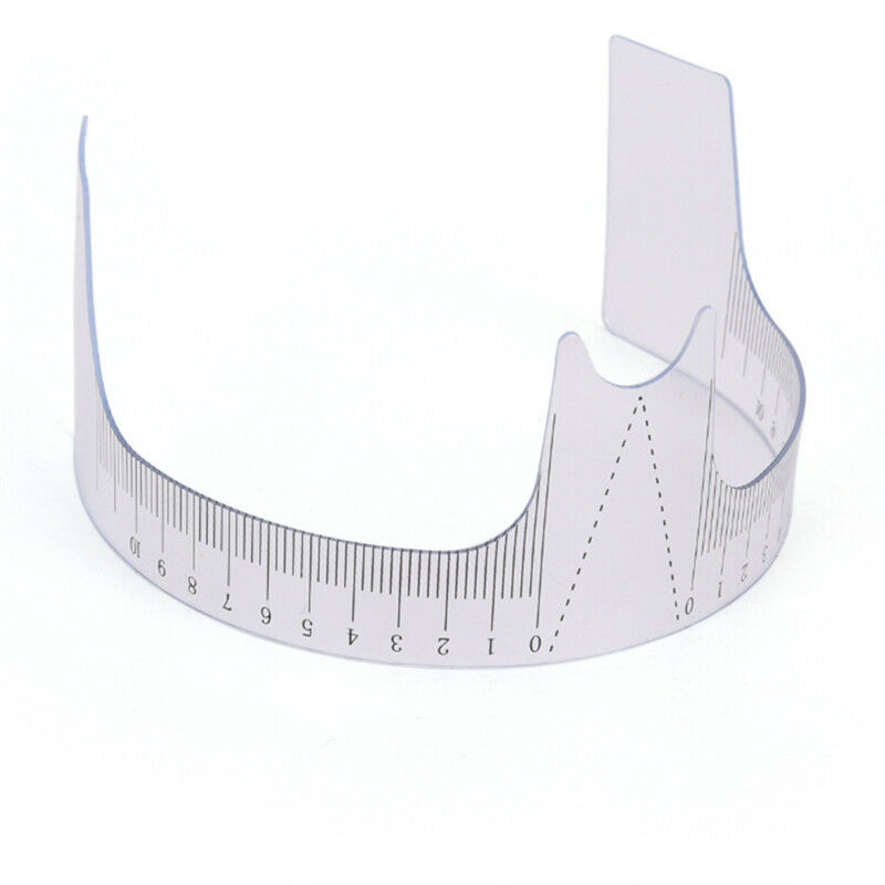 Reusable Eyebrow Stencil Makeup Microblading Measure Plastic Tattoo Ruler H1 Lt