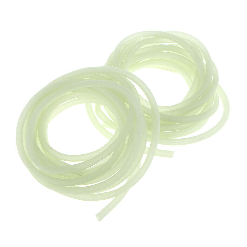 2pcs Fishing Light Tube Tubing Glow In Dark Saltwater Fishing Rig Lures