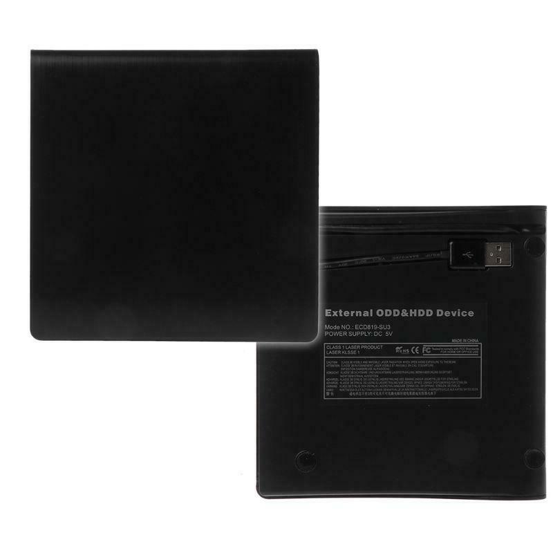 9.5MM USB 3.0 SATA Optical Drive Case Kit External Mobile Enclosure DVD/CD-ROM