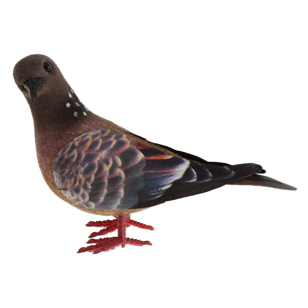 6 Pcs Artificial Foam Feather Random Color Doves Birds Craft Art Home Decor