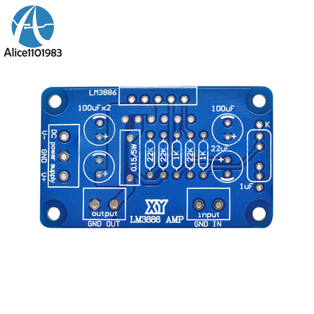 60W LM3886TF AC 20~28V Sound Audio Amplifier Mono Digital Power AMP DIY