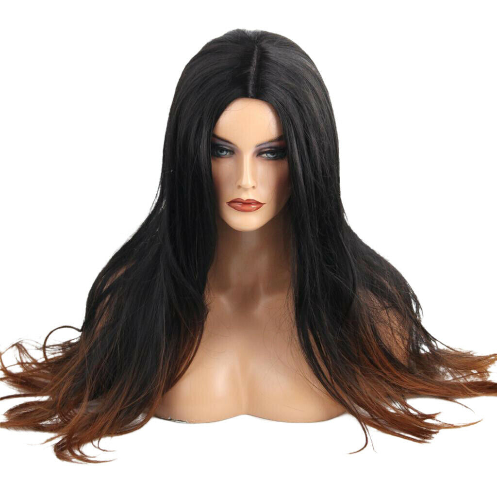 24 Inches Female Long Wig Women Full Wig Naturally Curled Curly Wigs Synthetic