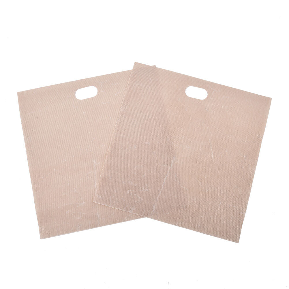Sandwich Toaster Toast Bags Non-Stick Reusable Safety Heat-Resistant 2pcs DD