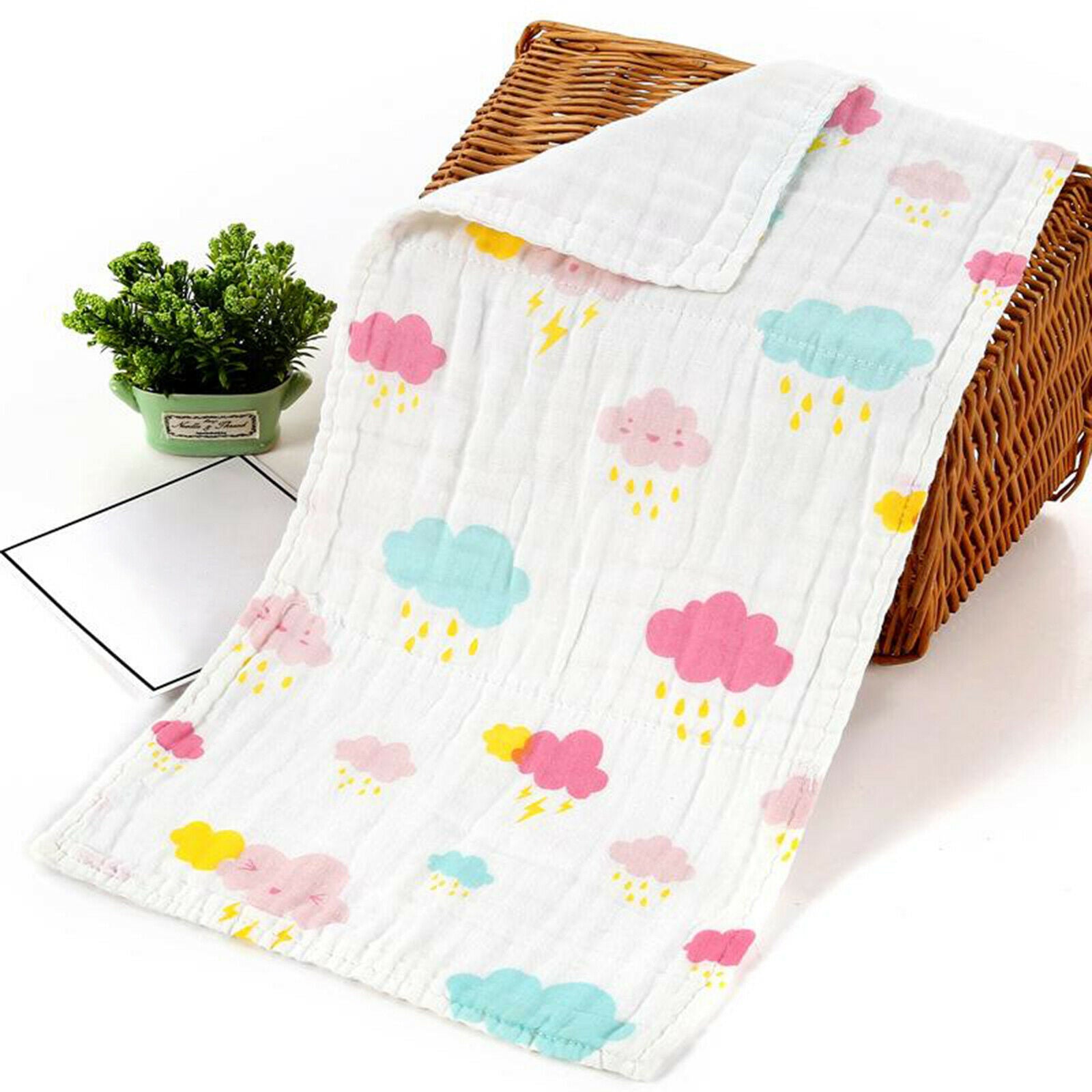 Set of 3 Cotton Baby Towel Water Absorption Color Random Baby Showr Gift