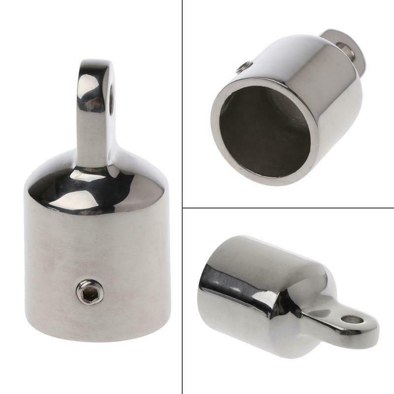 Stainless Steel Bimini Top Eye End Cap For 0.98'' Pipe Marine Boat Yacht