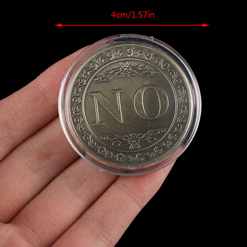 Commemorative Coin YES NO Letter Ornaments Collection Arts Gifts Souvenir LuBDA
