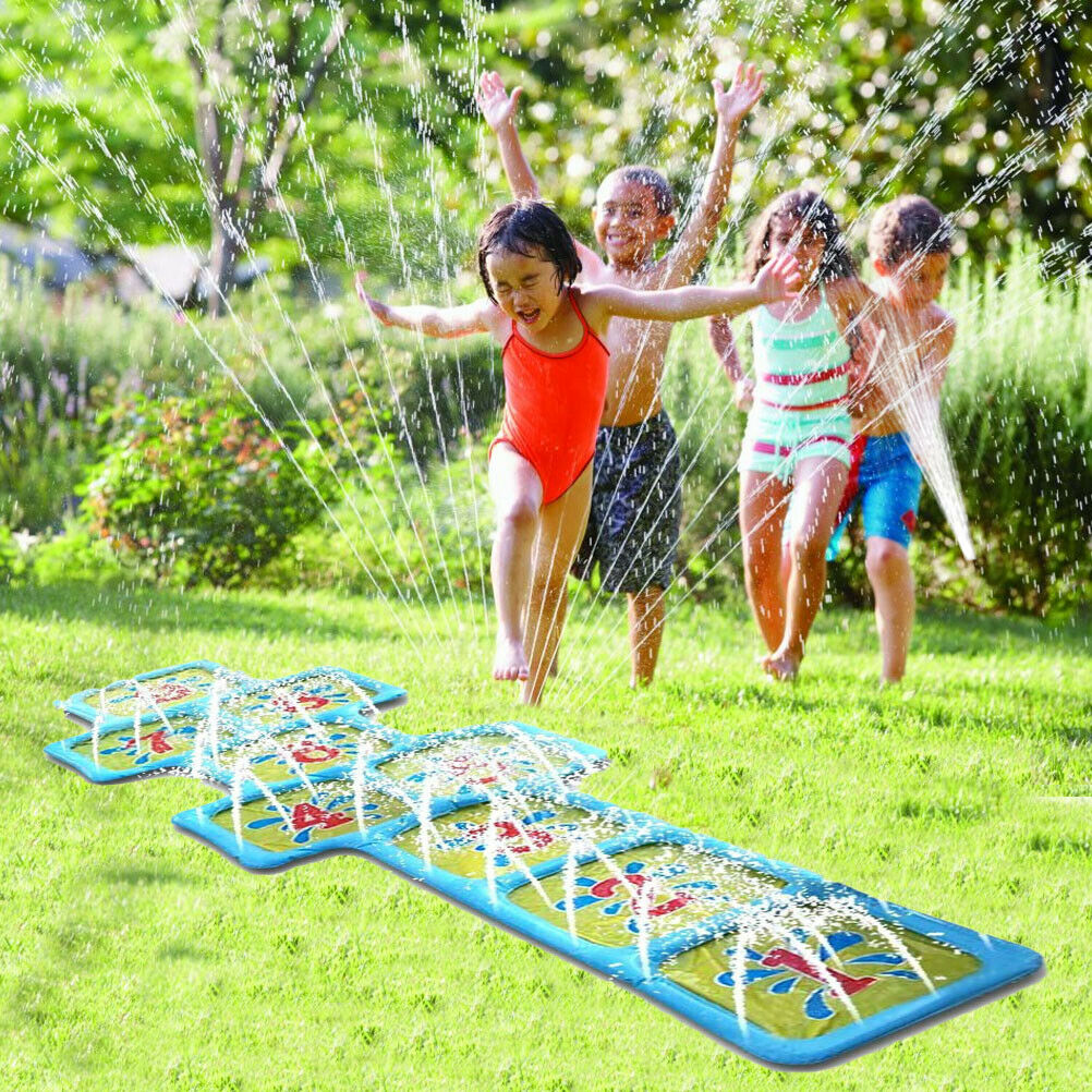 Outdoor Numbers Games For Kids Sprinkler Pad Cartoon Sprinkle Splash Play Mat