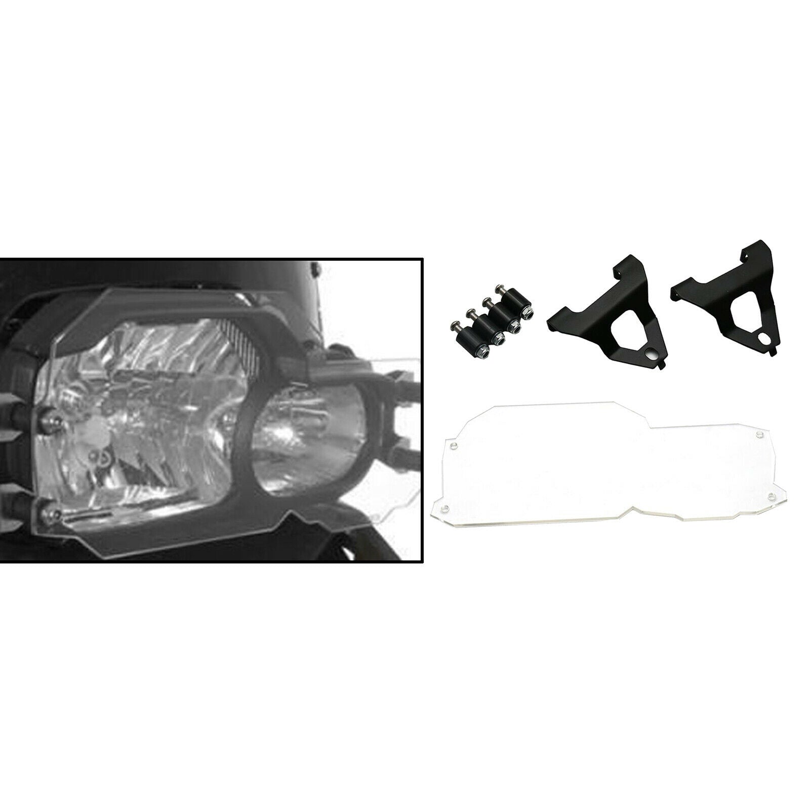 Clear Motorcycle Accessories Headlight Lamp Guard for BMW F650GS 08-17