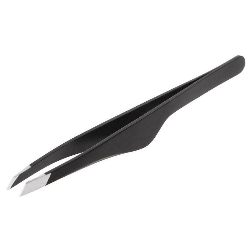 Pro Women Eyebrow Tweezers Hair Beauty Slanted Stainless Steel Tweezer Tool