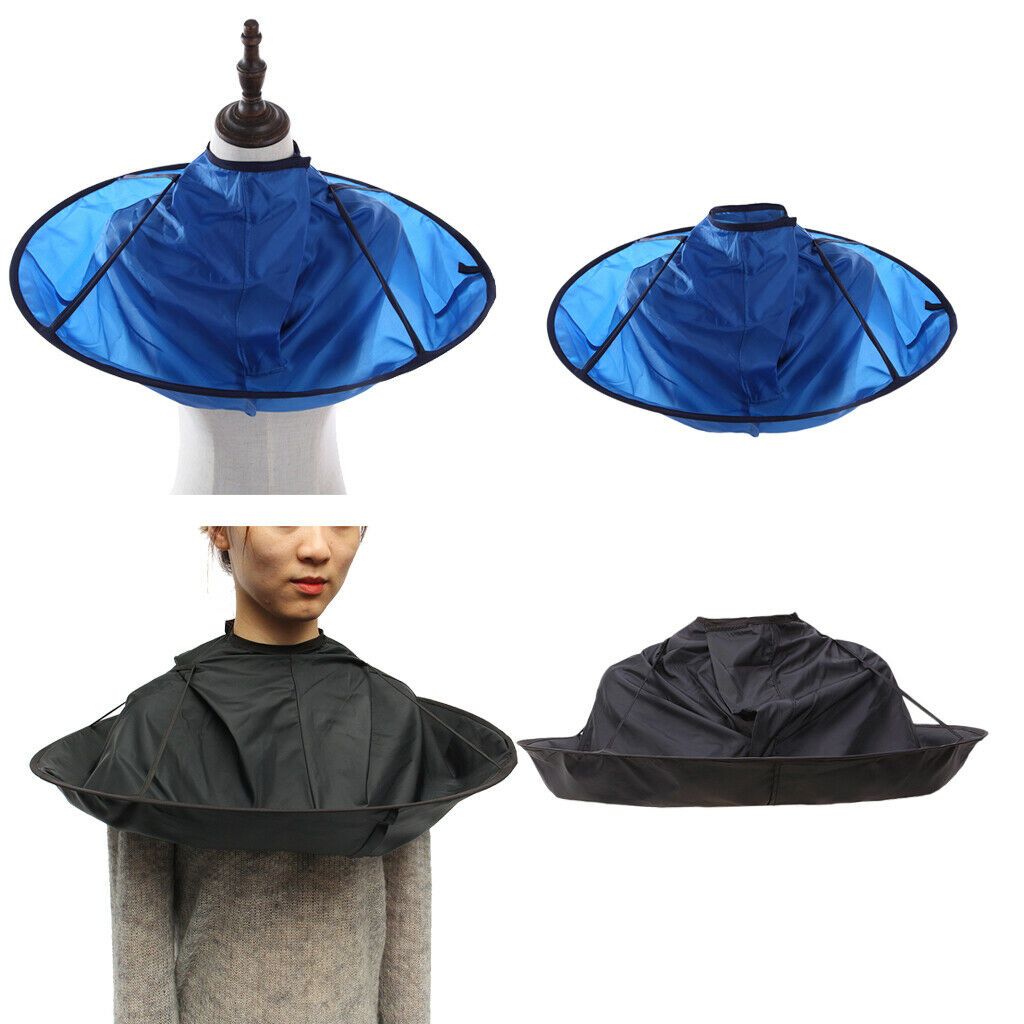 Set of 2 Salon Hairdressing Haircut Cape Cloth Umbrella Hair Catcher DIY