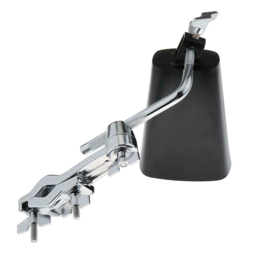 6 inch Metal Steel Cow Bell Noise Maker Cowbell Percussion with Mounting Bracket
