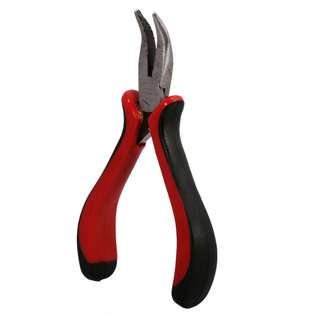 Hair Extension Kit Pliers Loop Hook Tool Hair Needle Silicone Micro Beads