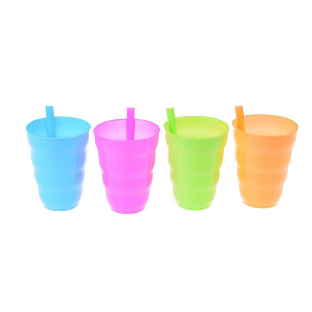 Kids Children Infant Baby Sip Cup with Built in Straw Mug Drink Solid Feed 20DF