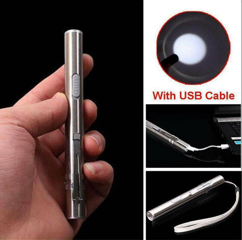HOT 10000Lumens Portable Super Bright Led USB Rechargeable Pen Pocket Torch Lamp