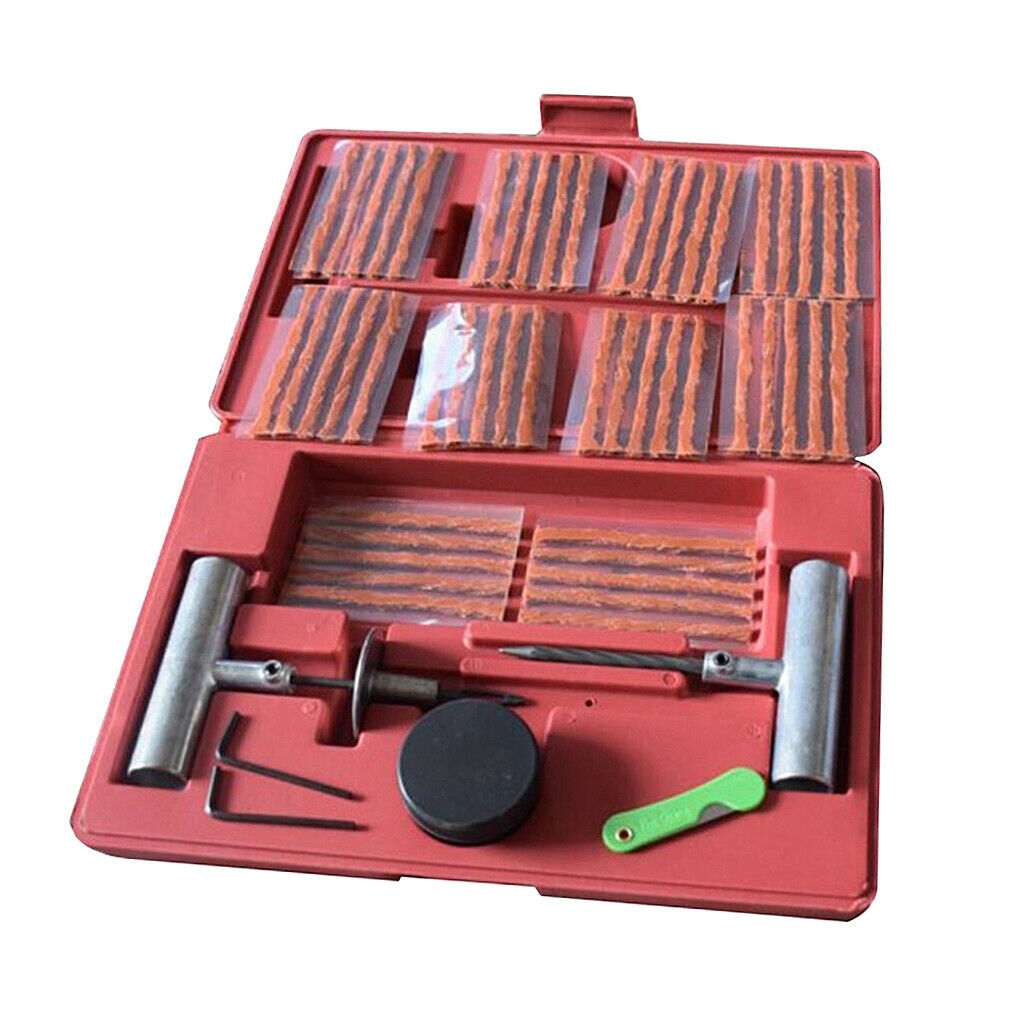 Pack of 57 Car DIY Flat Tubeless Tyre Repair Kit Set Universal Fix Punctures