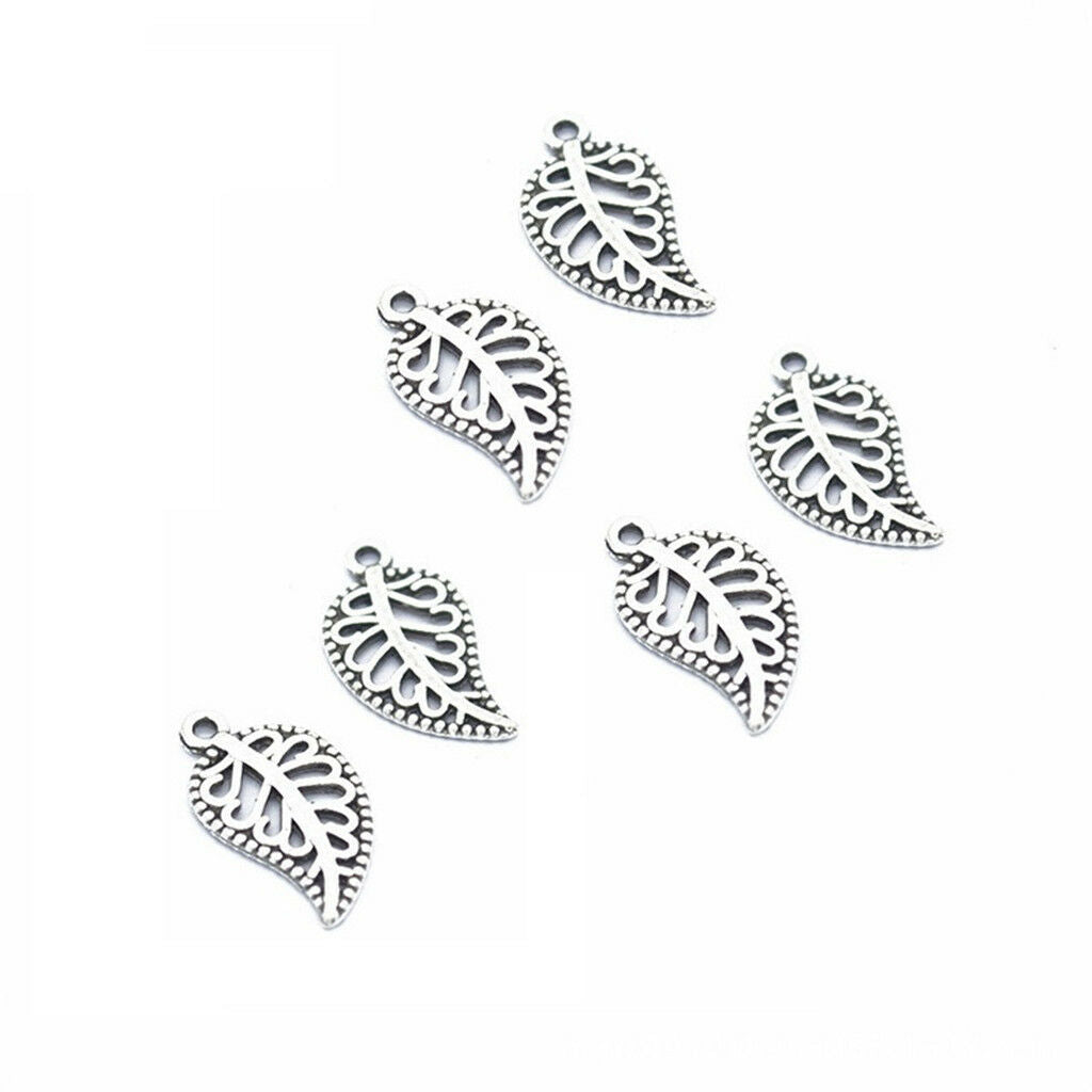 75pcs Jewelry Making Beads Leaves Charms Pendants DIY Jewelry