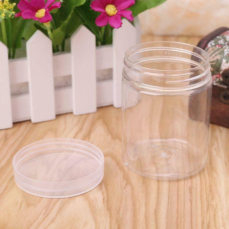150ml Round Clear PET Container Jar Pot Bottle For DIY Slime Clay Makeup Cosmeti