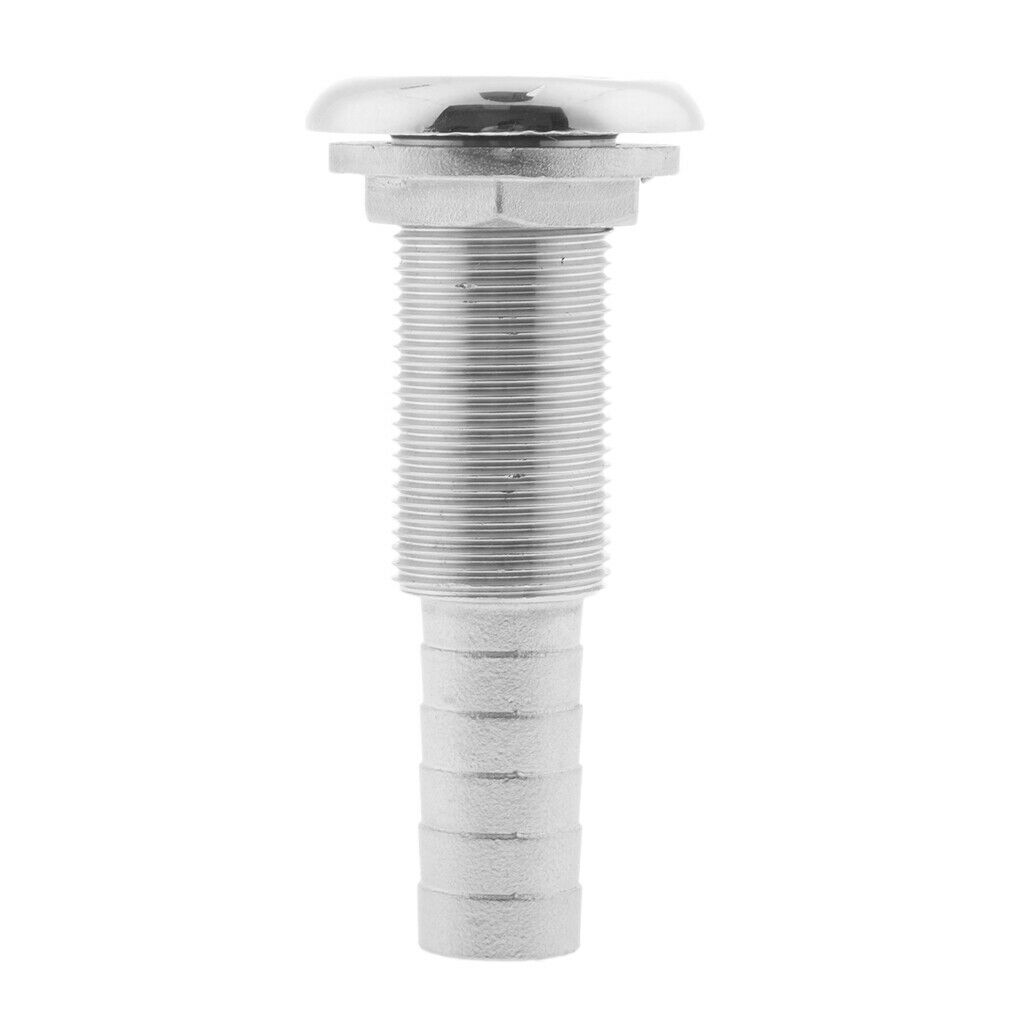 3/4" Boat Thru Hull Fitting Marine Grade 316 Stainless Steel Hardware