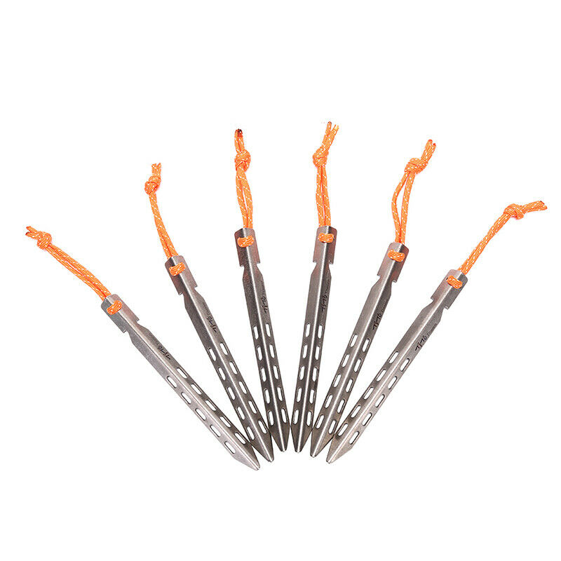Titanium Tent Peg V Shape Outdoor Camping Tent Nail Titanium Tent stake .l8
