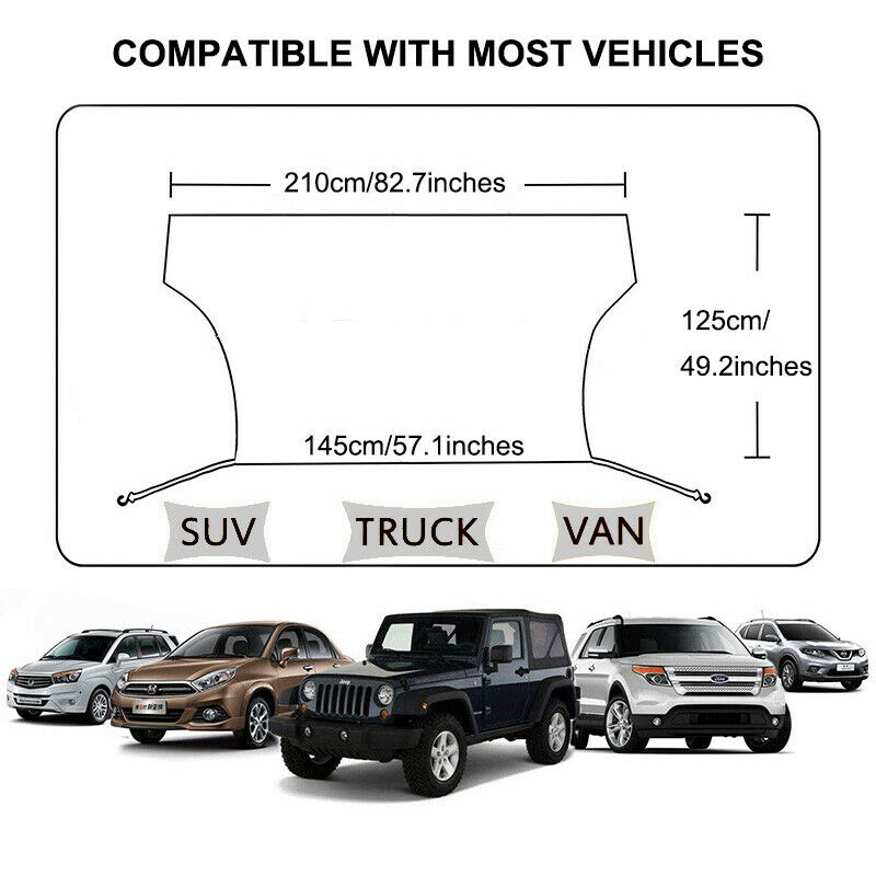 For Ford Car Cover Windshield Snow Shade & Sunshade Protector Sun Frost Shield