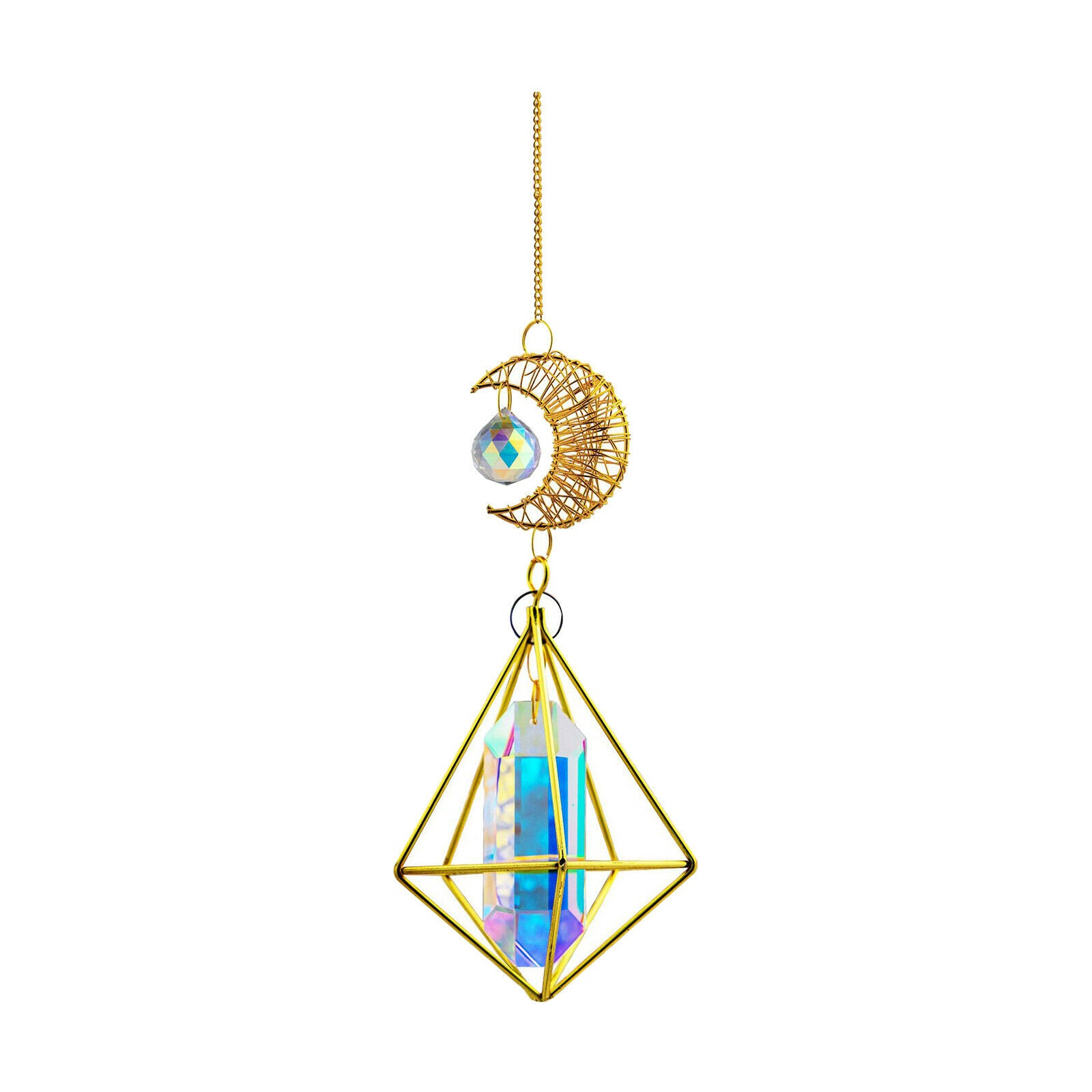Crystal Suncatcher Prism Ball Garden Window Hanging Decor Rainbow Maker