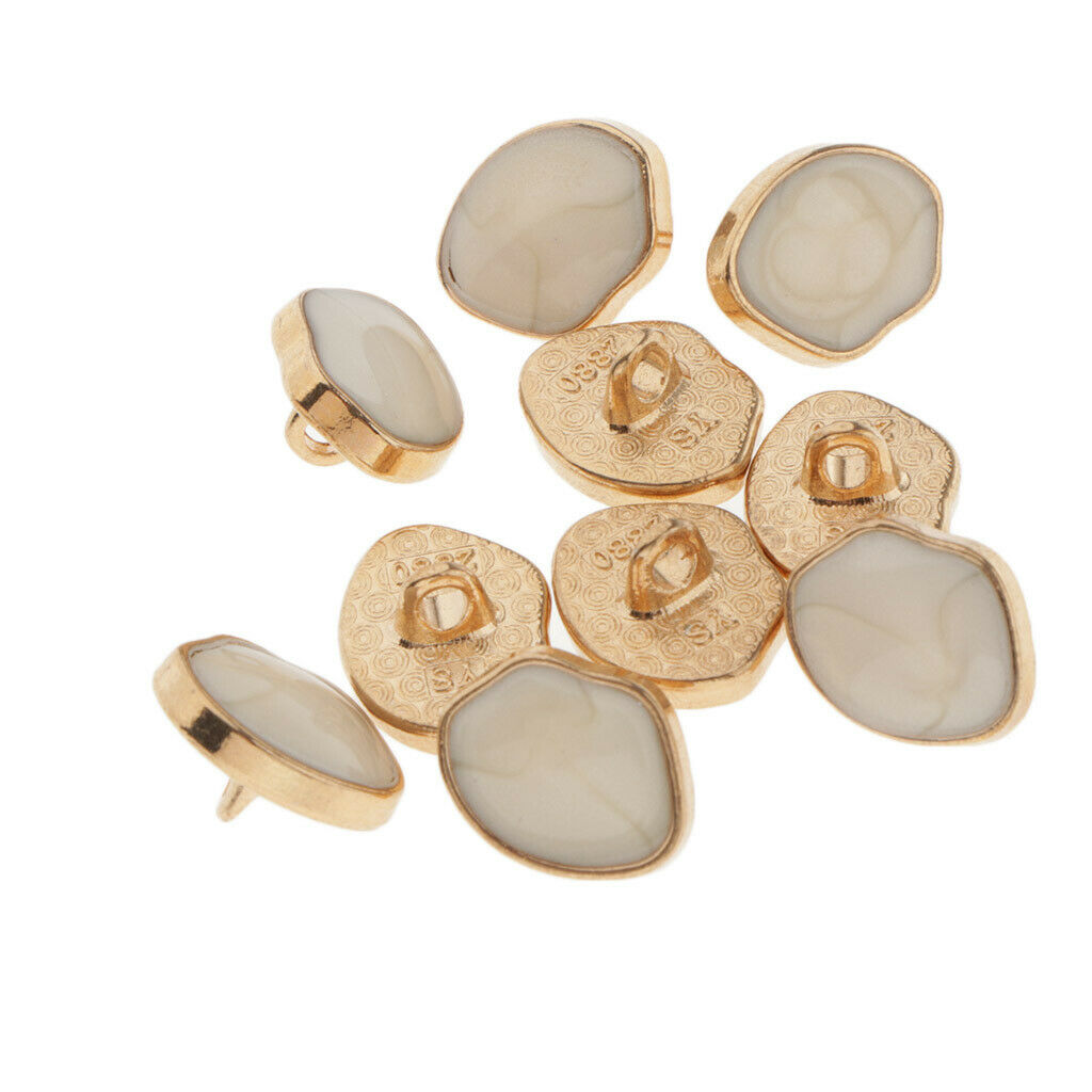 10pcs Round Enamel Buttons Scrapbook Cardmaking DIY Crafts Decorative Button