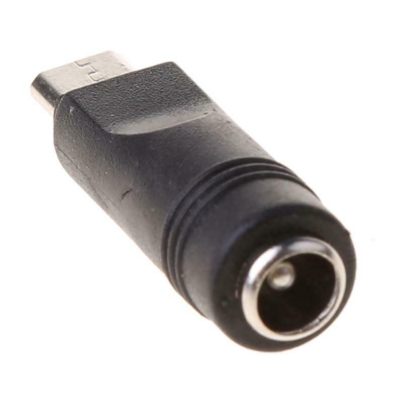 5 Pcs 5.5x2.1mm Female Jack to Micro USB Male Plug DC Power Connector Adapter