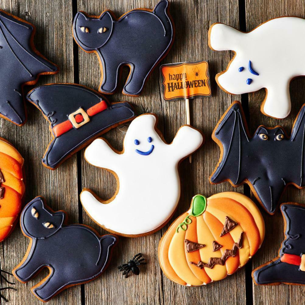 15Pcs Halloween Cookie Cutters Stainless Steel Cookie Mold Set Baking Tools