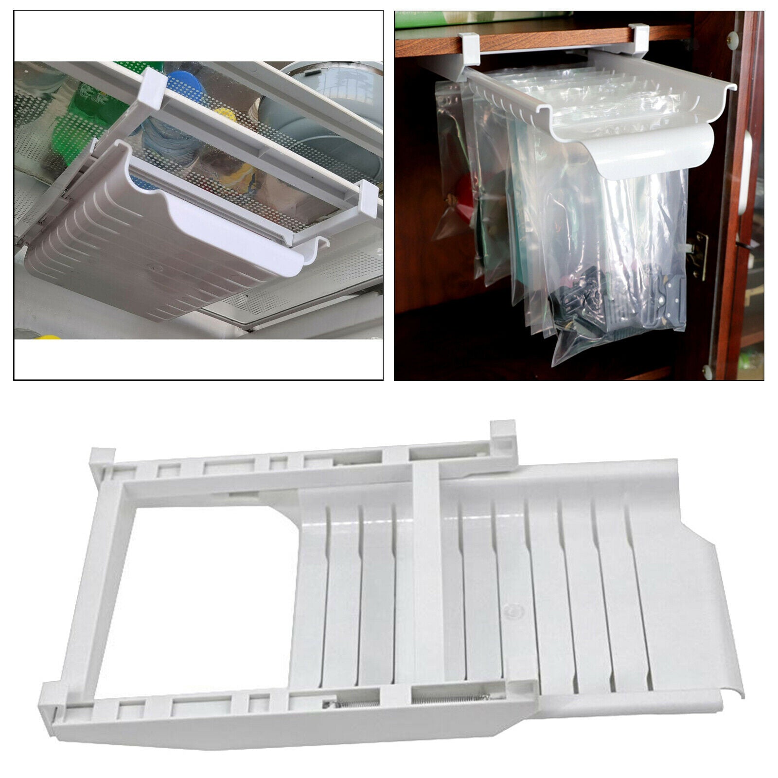 Refrigerator Adjustable Stretchable Organizer Fresh Spacer Layer Storage Rack