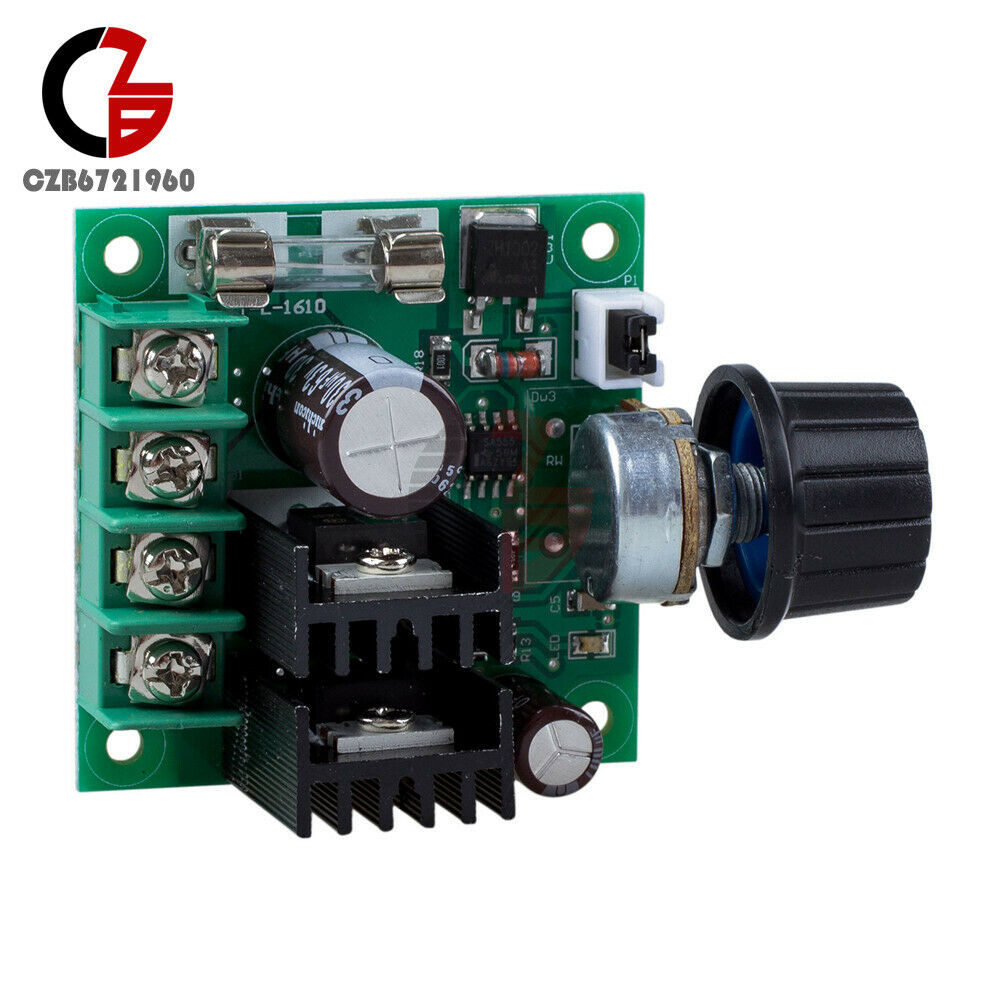 2PCS 10A PWM DC Motor Speed Switch Controller Voltage Regulator Dimmer 12V~40V