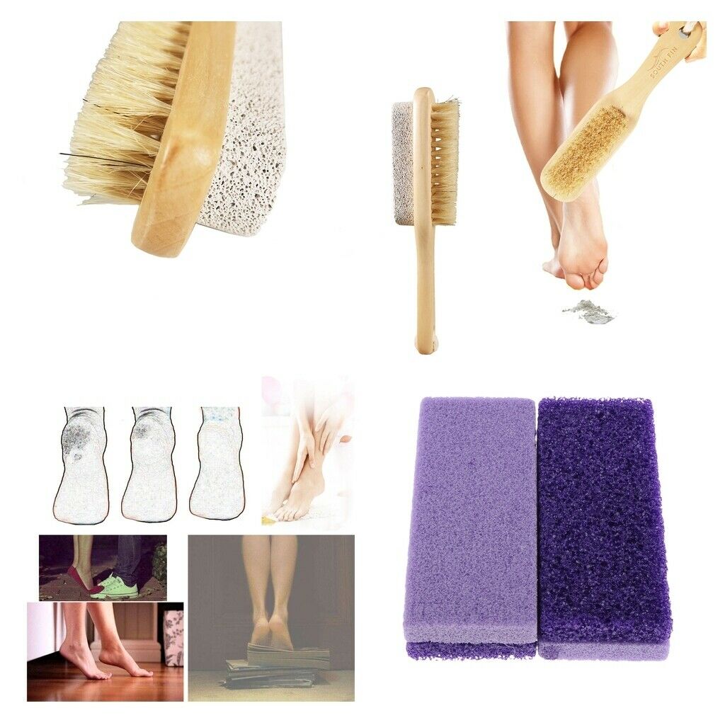 Portable Double Sided Foot File Pumice Stone Remover Brush Pumice Stone Body